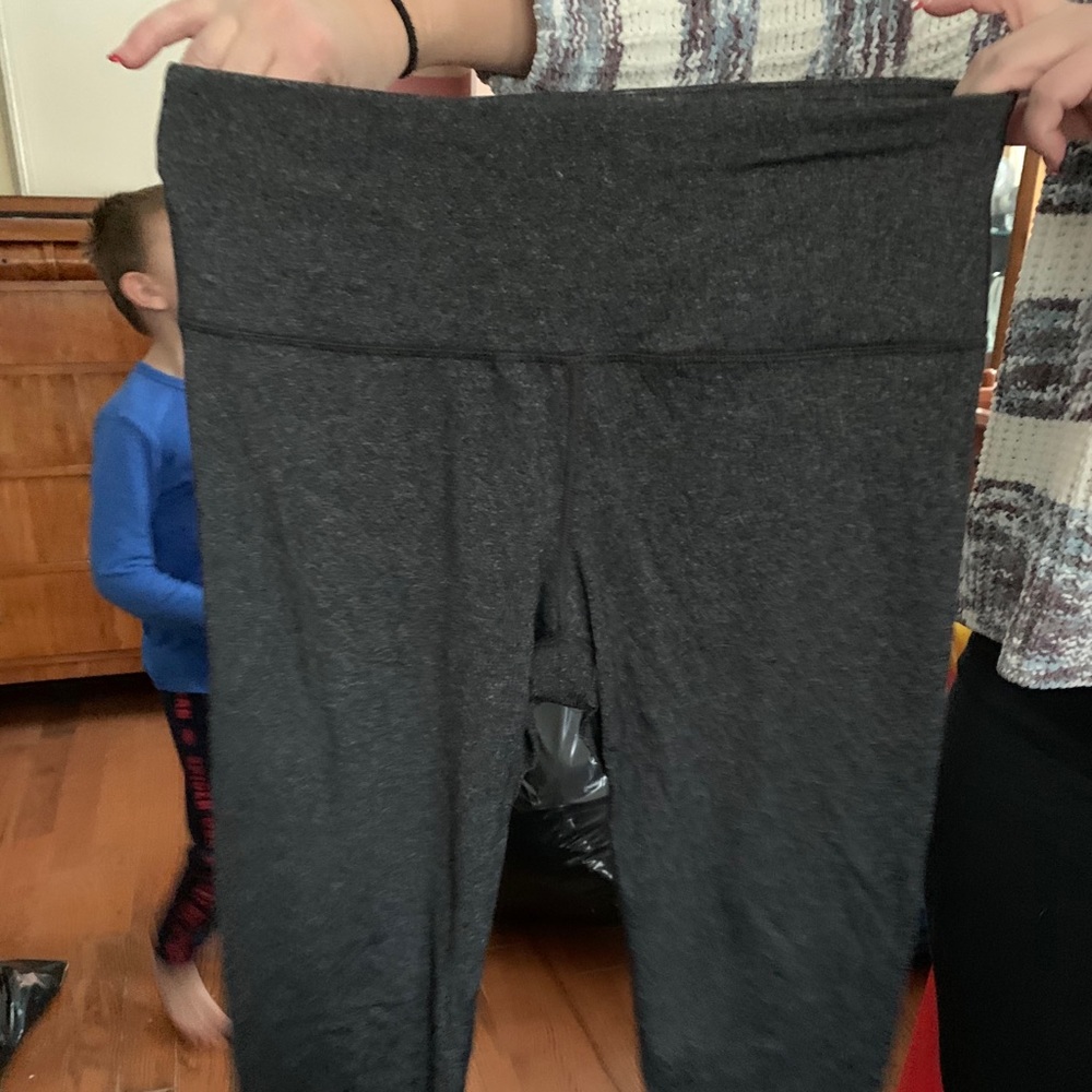 Gray Capri Leggings